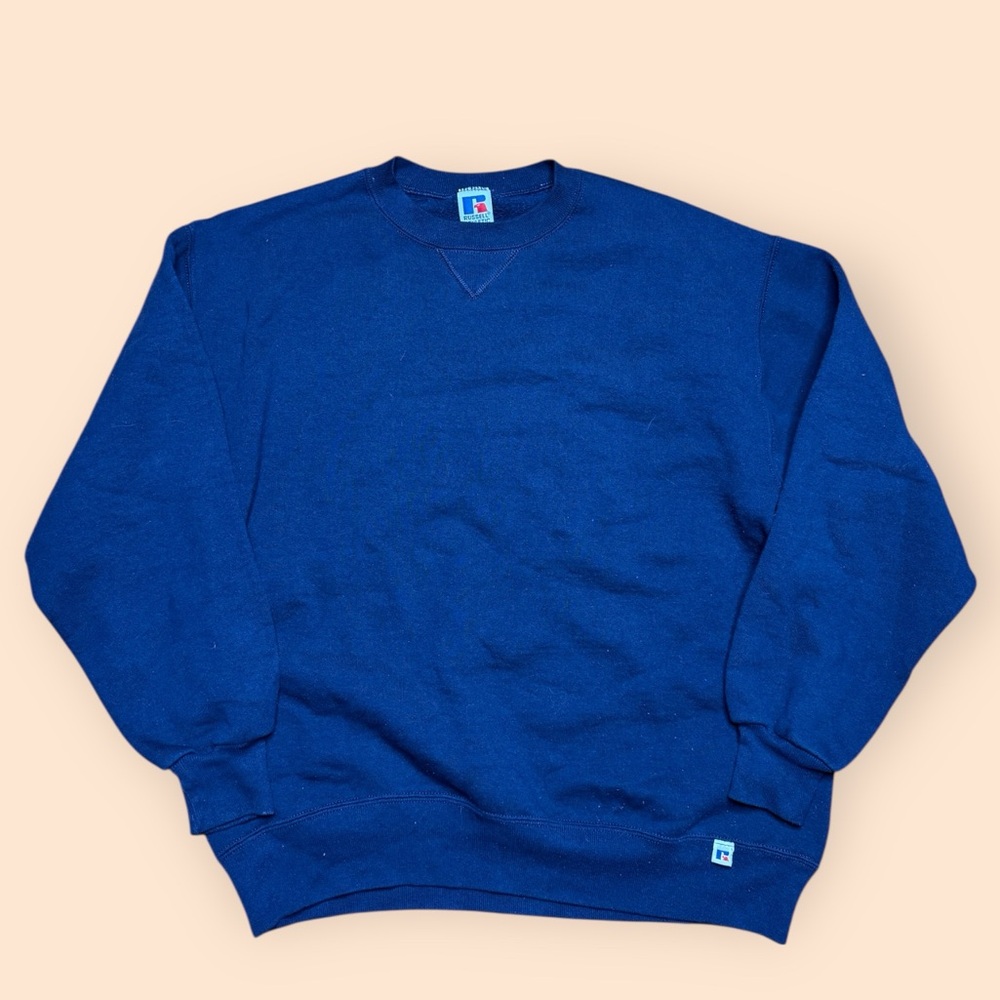 Vintage 1990s Russell Athletic Crewneck Sweatshirt Blue Men’s XL Vtg 90s